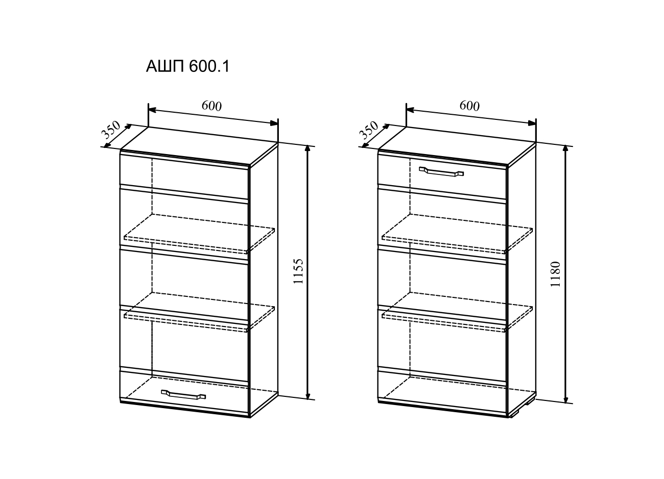 Пенал Асти АШП 600.1 (ДСВ) 2